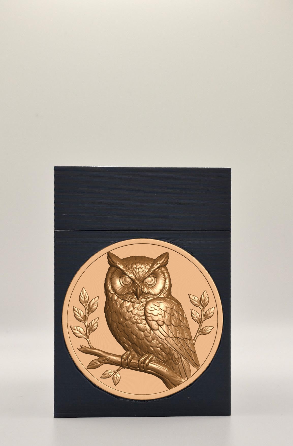 Owl Card Box — Black