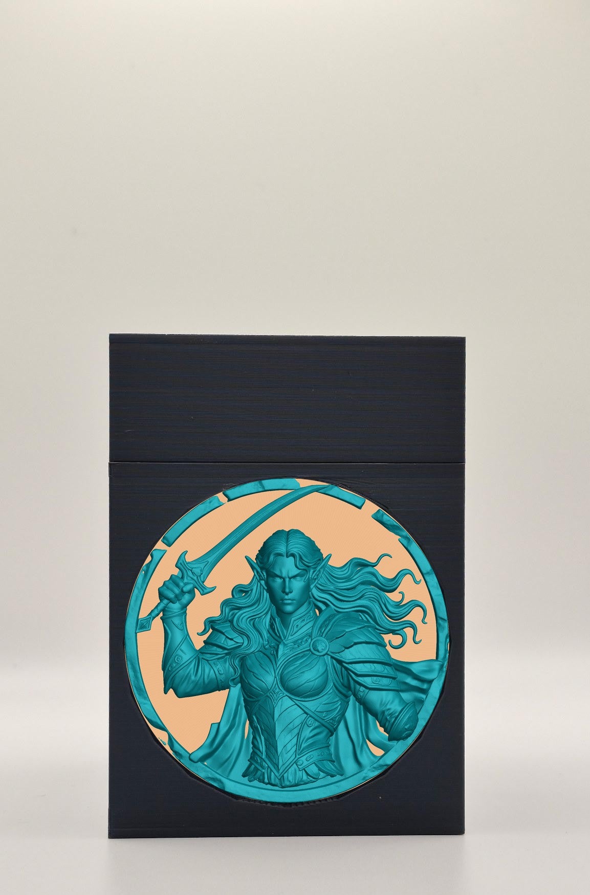 Elvish Warrior Card Box — Black