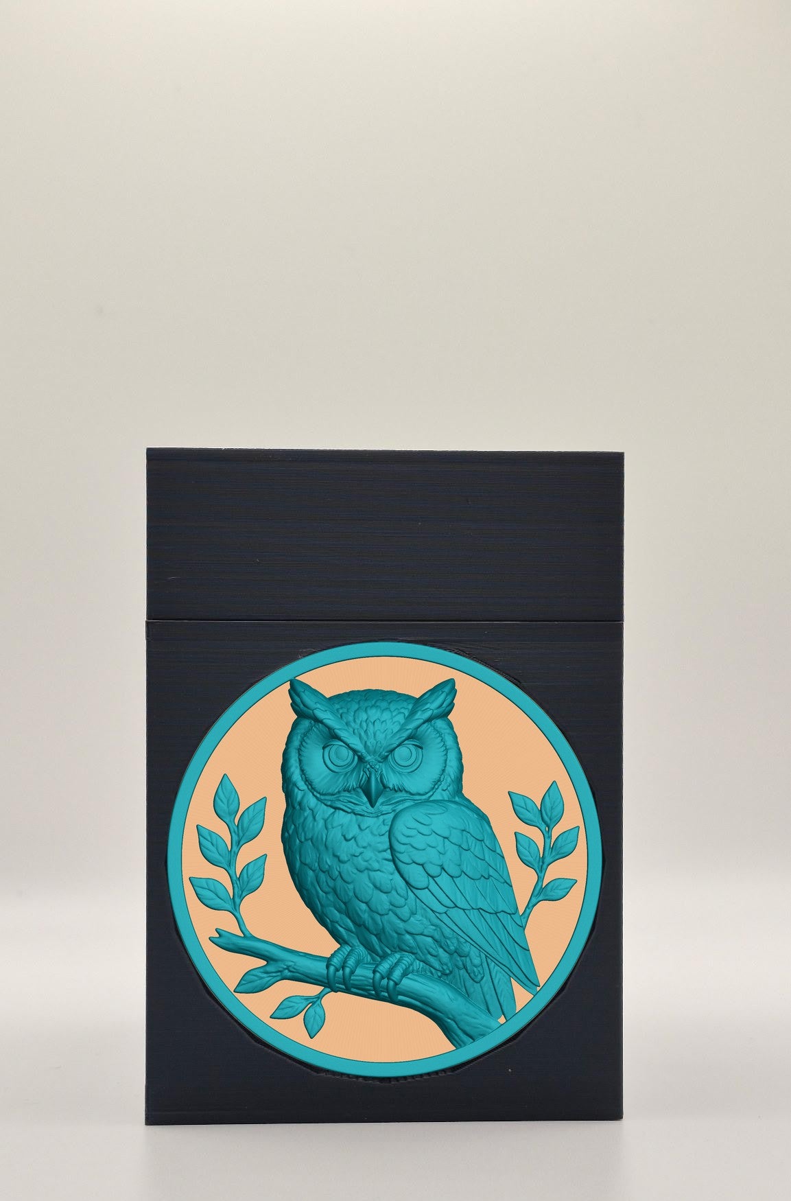 Owl Card Box — Black