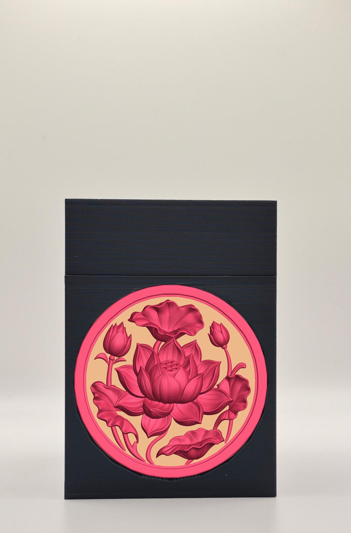 Lotus Card Box — Black