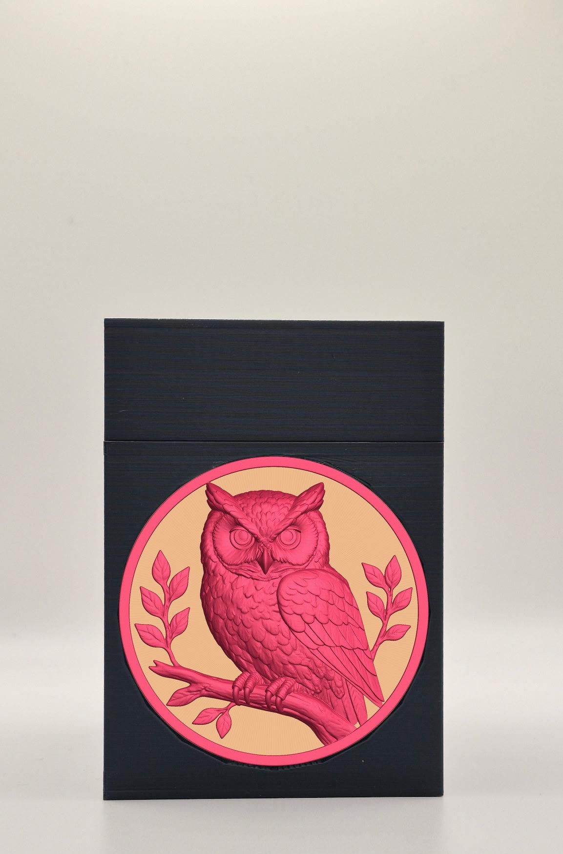 Owl Card Box — Black