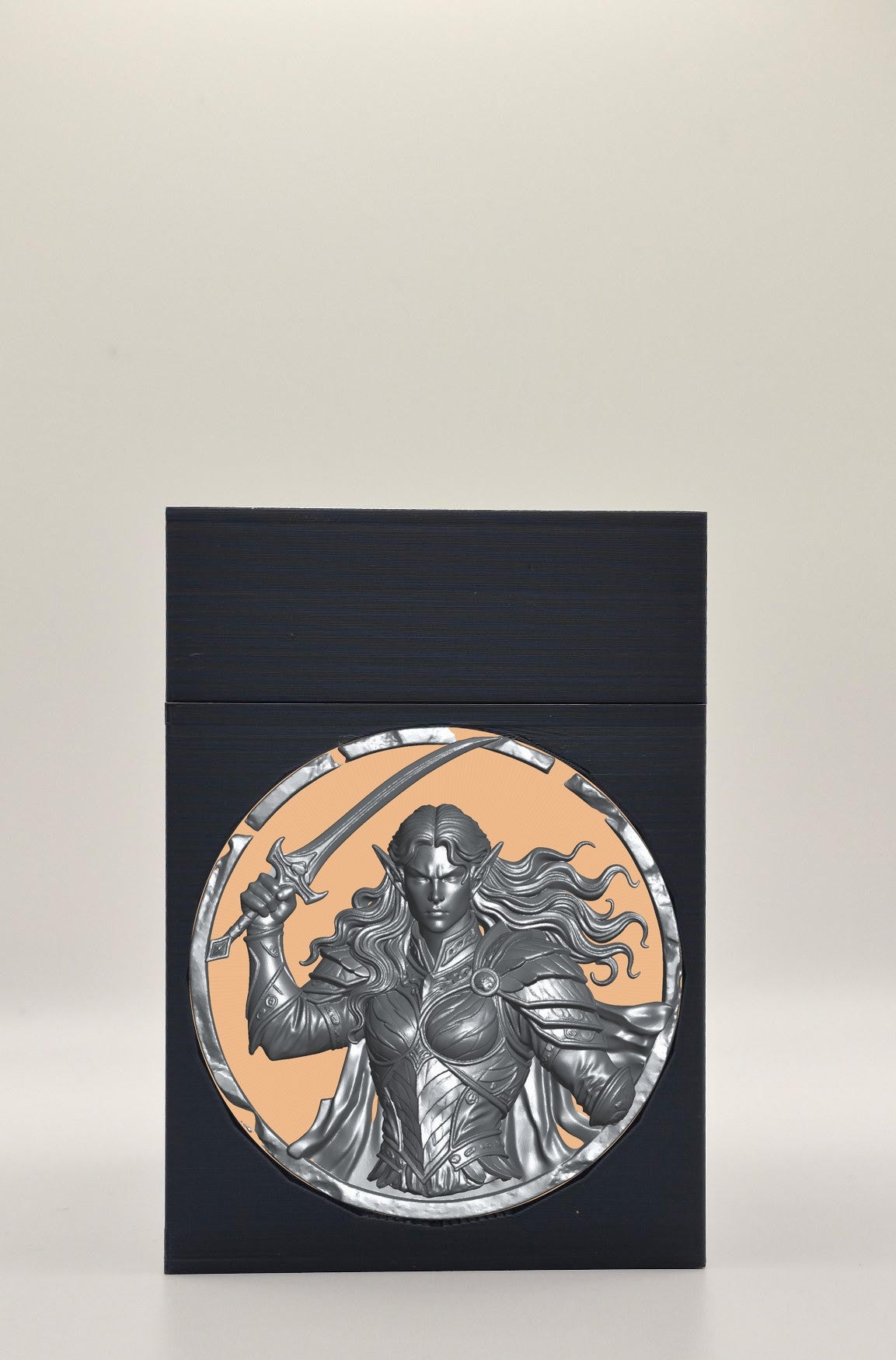 Elvish Warrior Card Box — Black