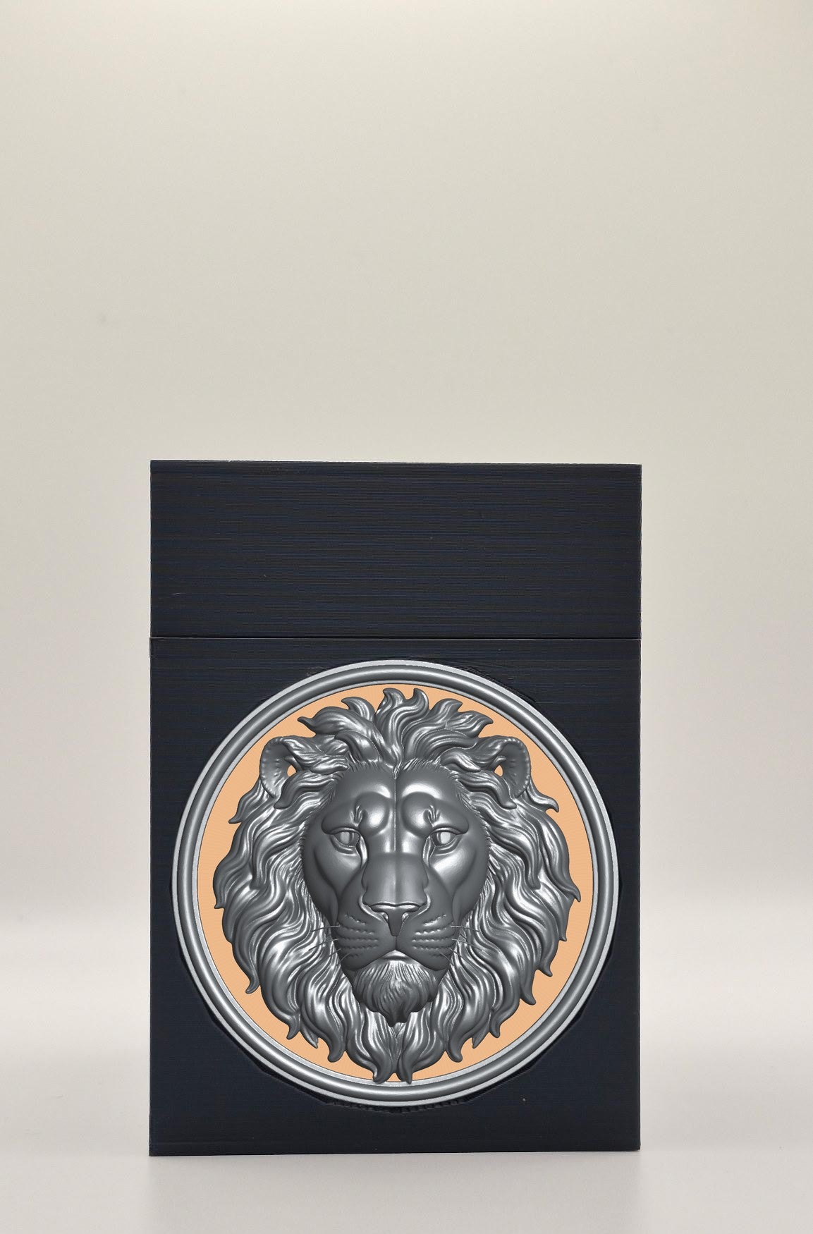Lion Card Box — Black
