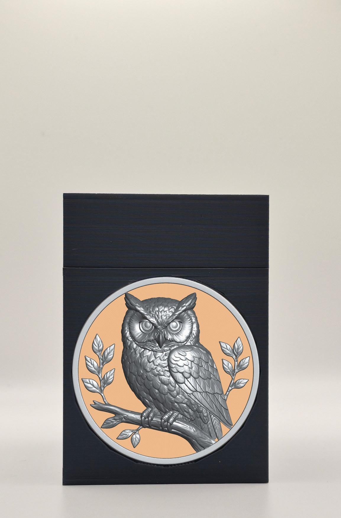 Owl Card Box — Black