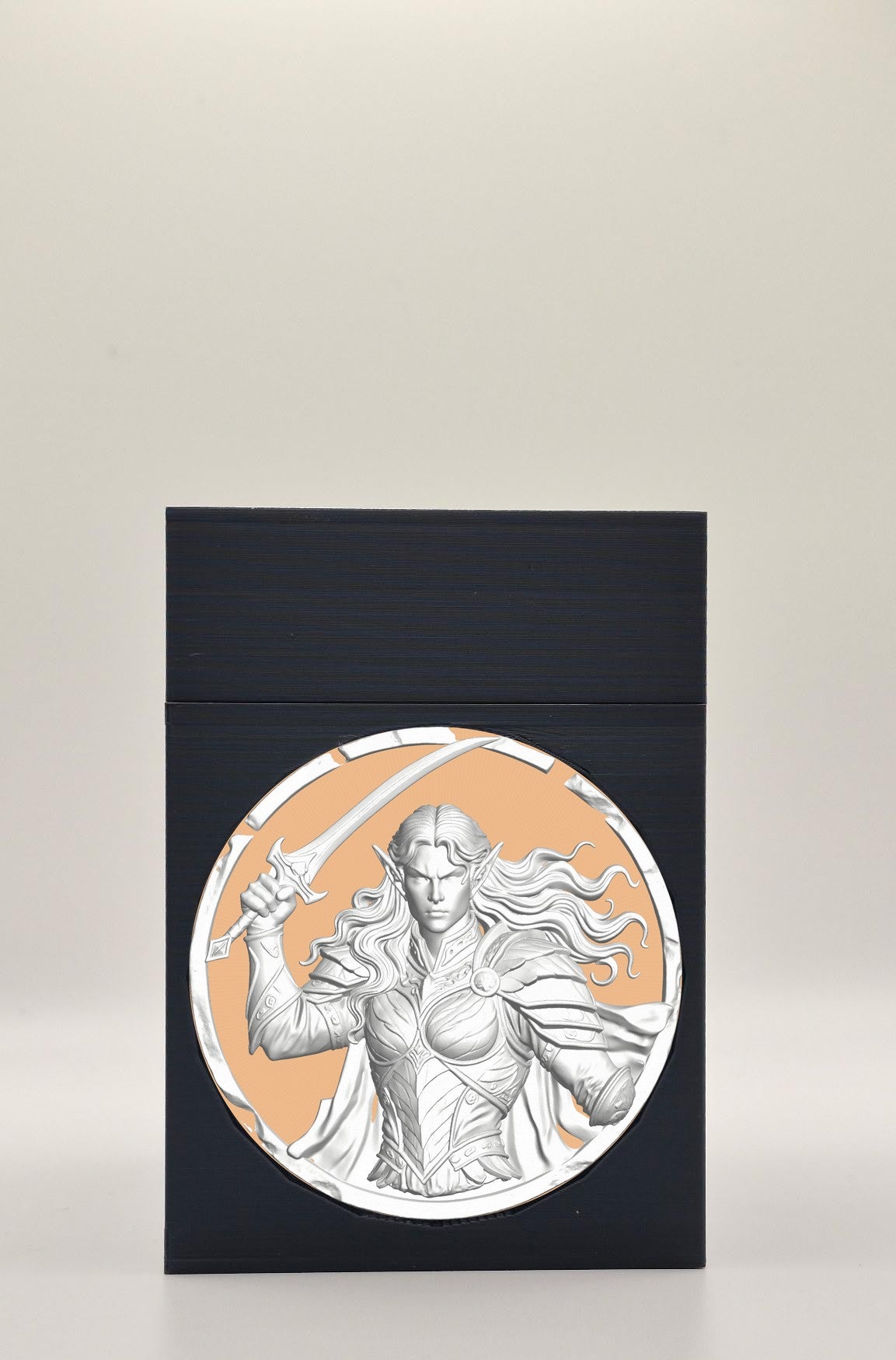 Elvish Warrior Card Box — Black