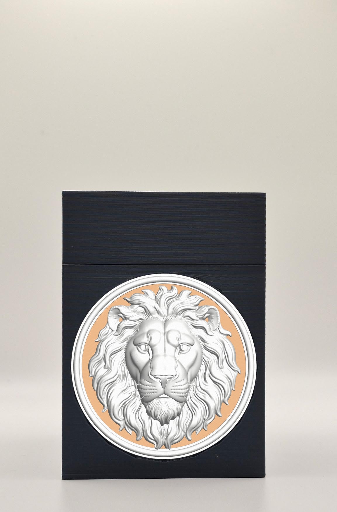 Lion Card Box — Black