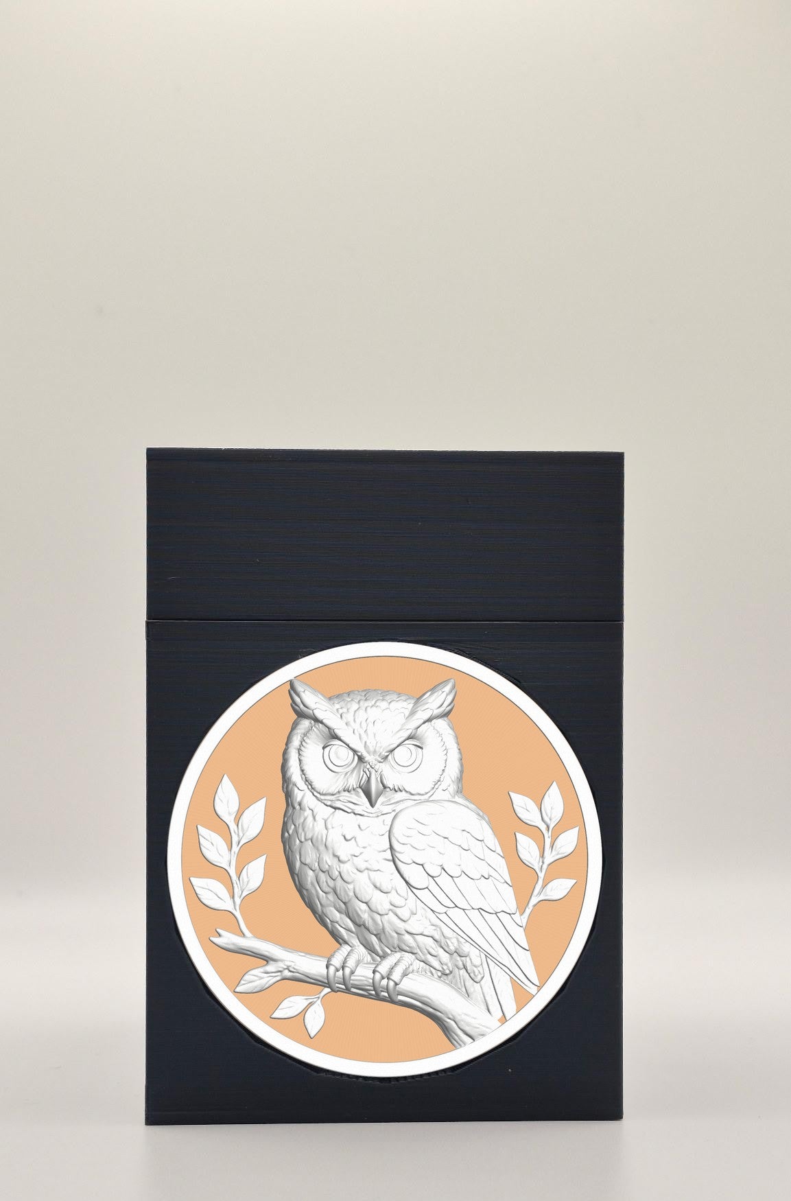 Owl Card Box — Black