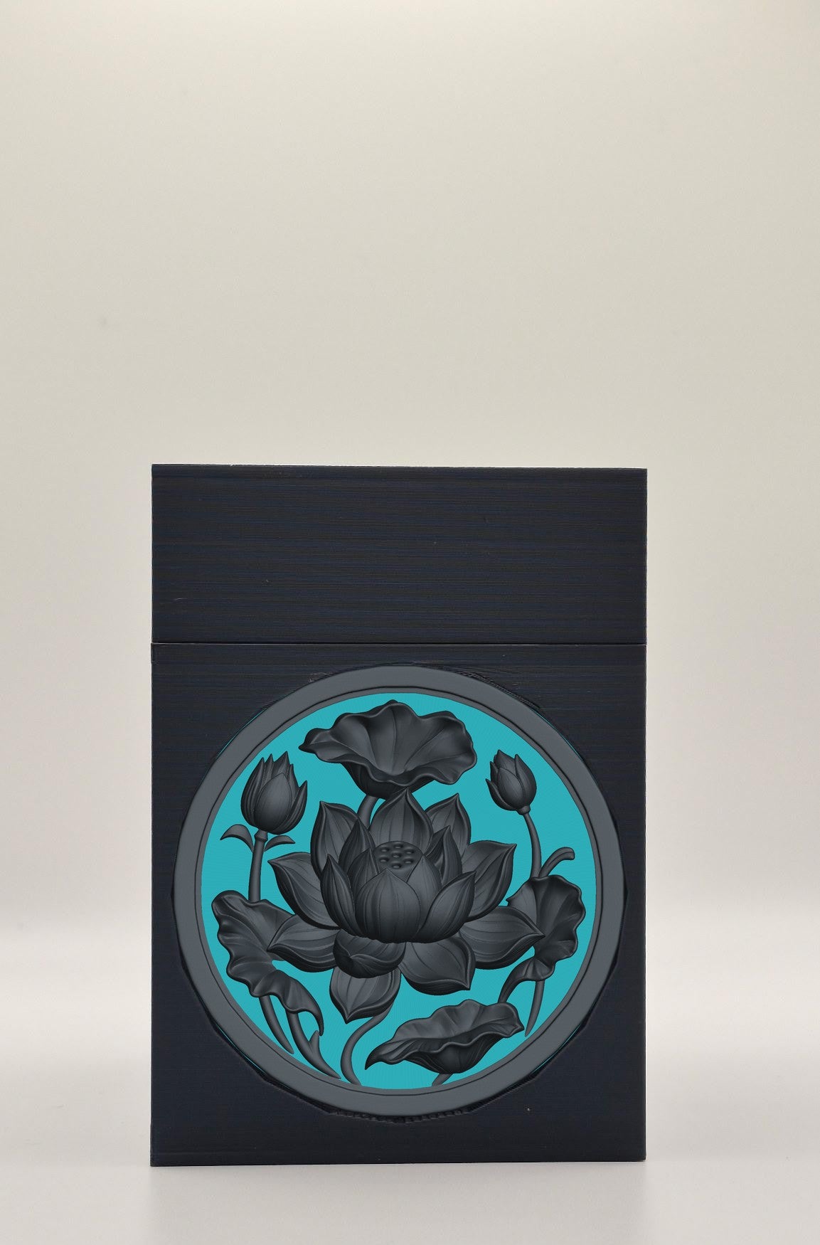 Lotus Card Box — Black