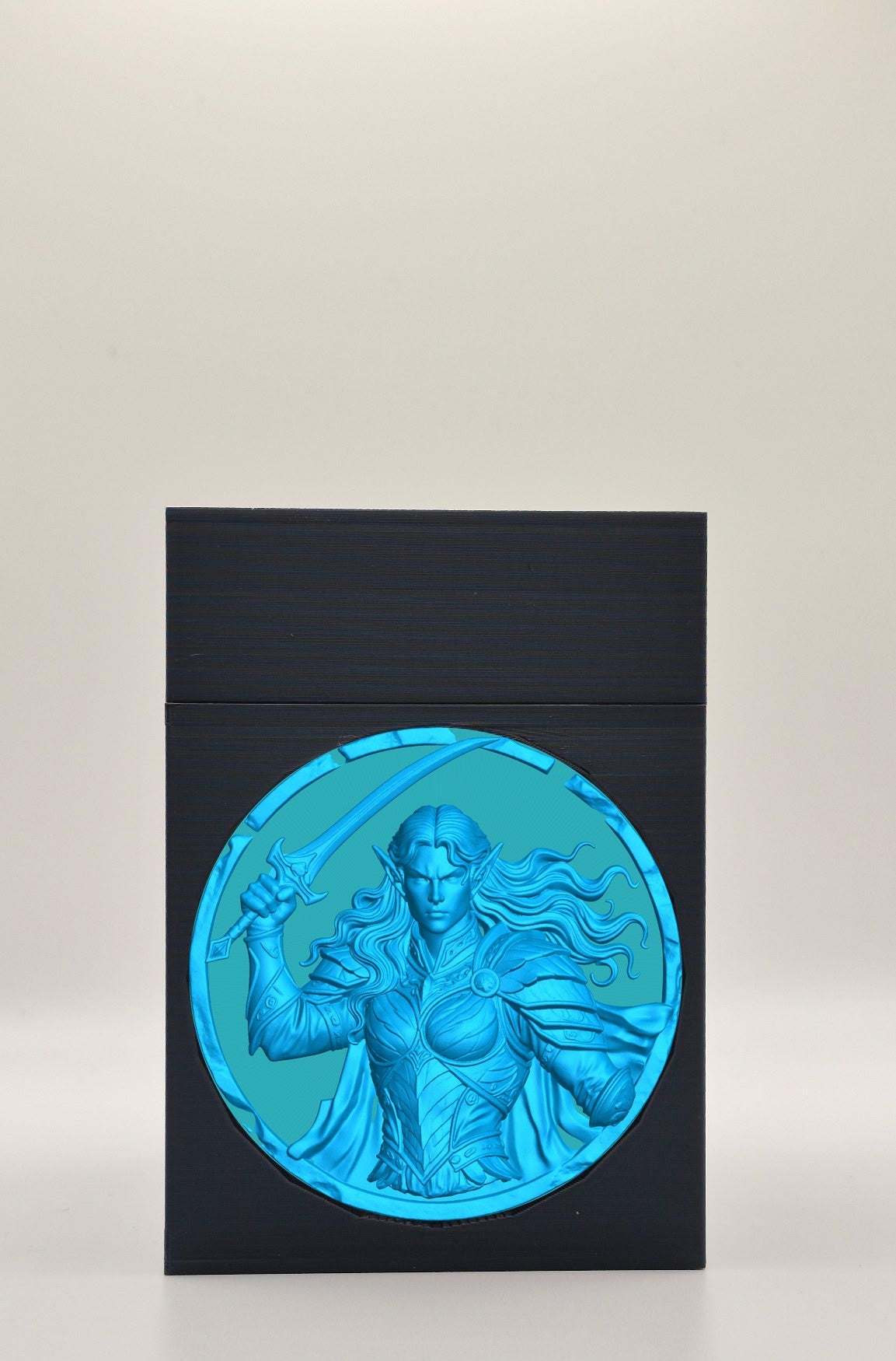Elvish Warrior Card Box — Black