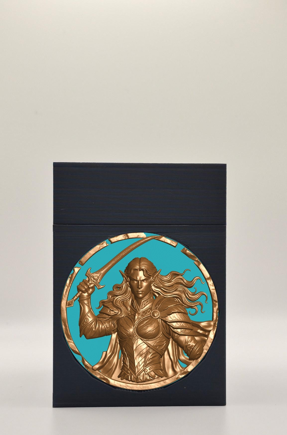 Elvish Warrior Card Box — Black