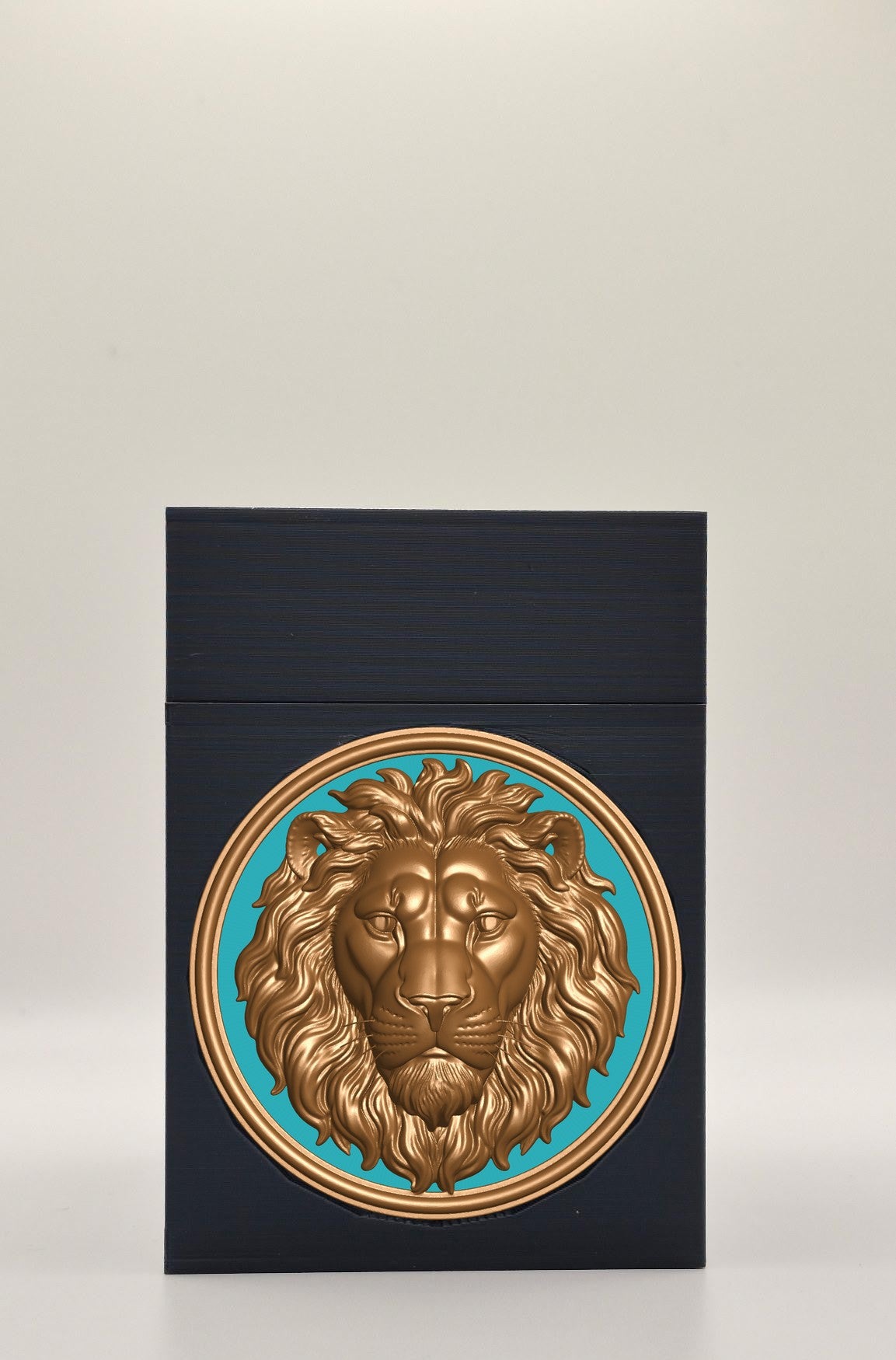 Lion Card Box — Black