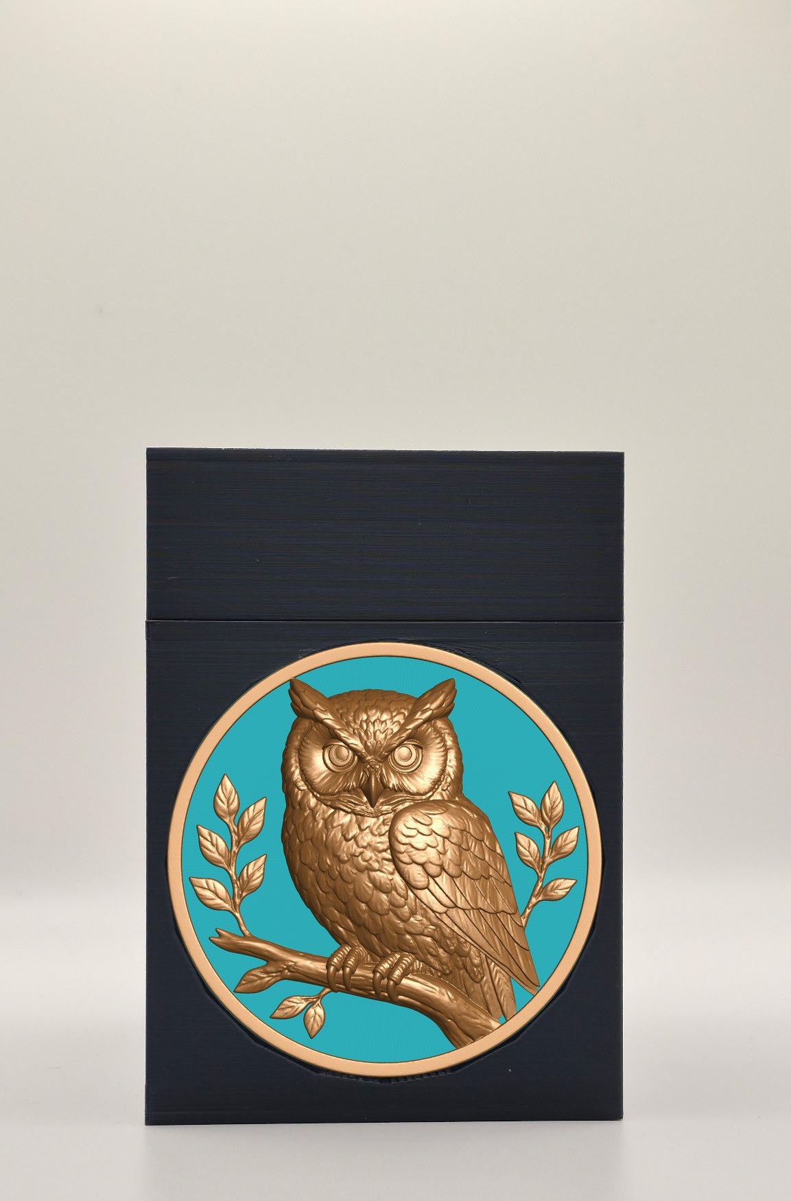 Owl Card Box — Black