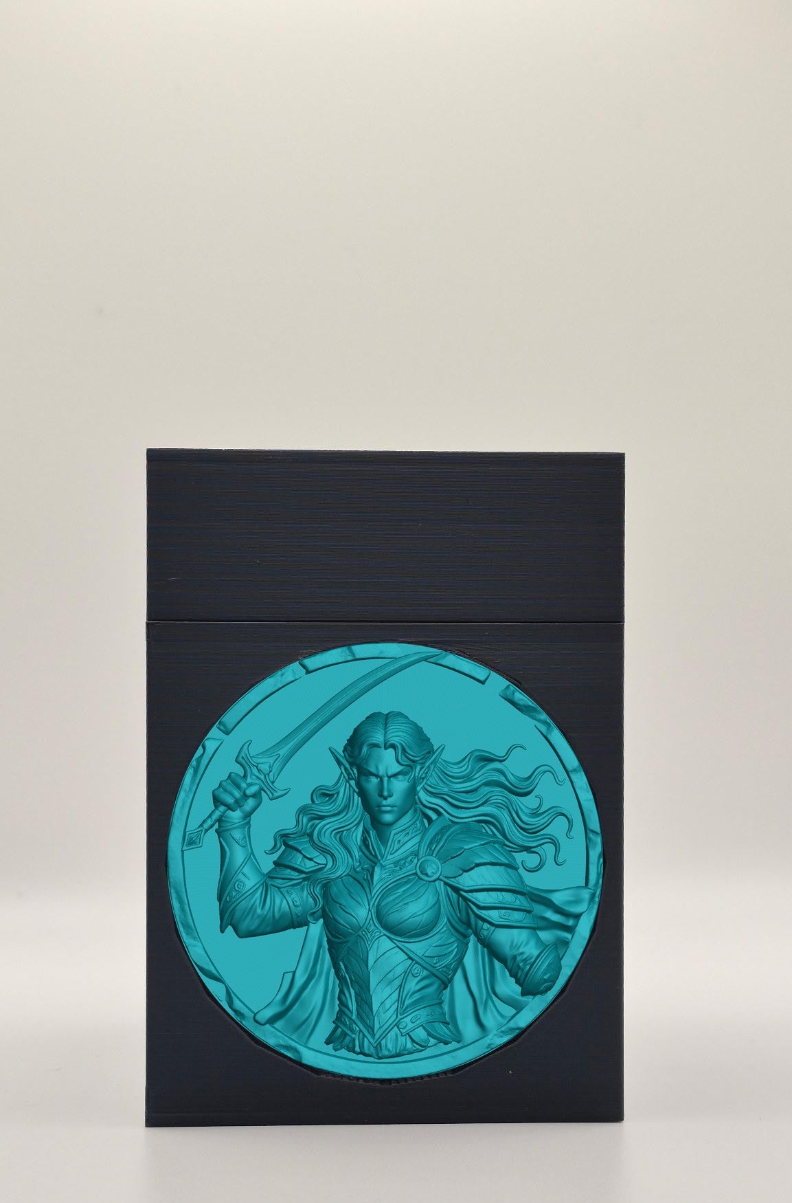 Elvish Warrior Card Box — Black