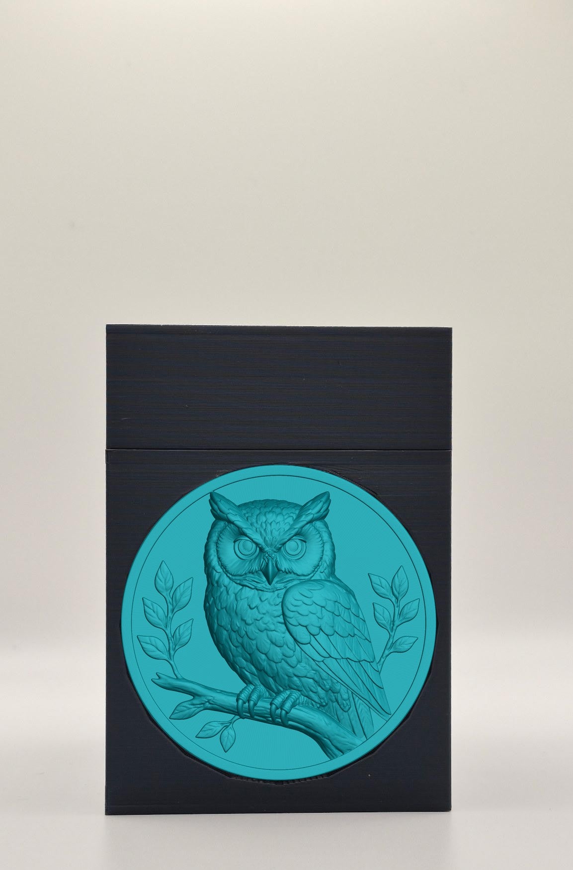 Owl Card Box — Black