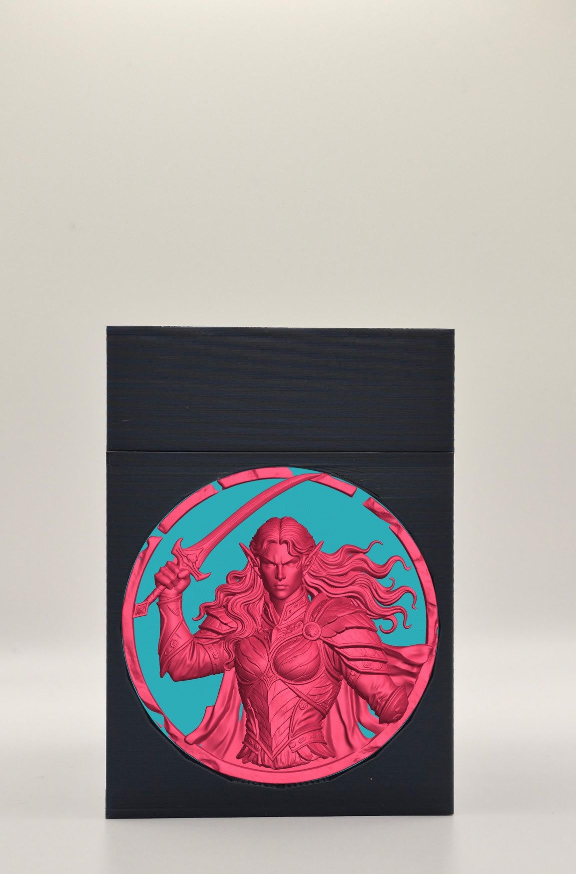 Elvish Warrior Card Box — Black
