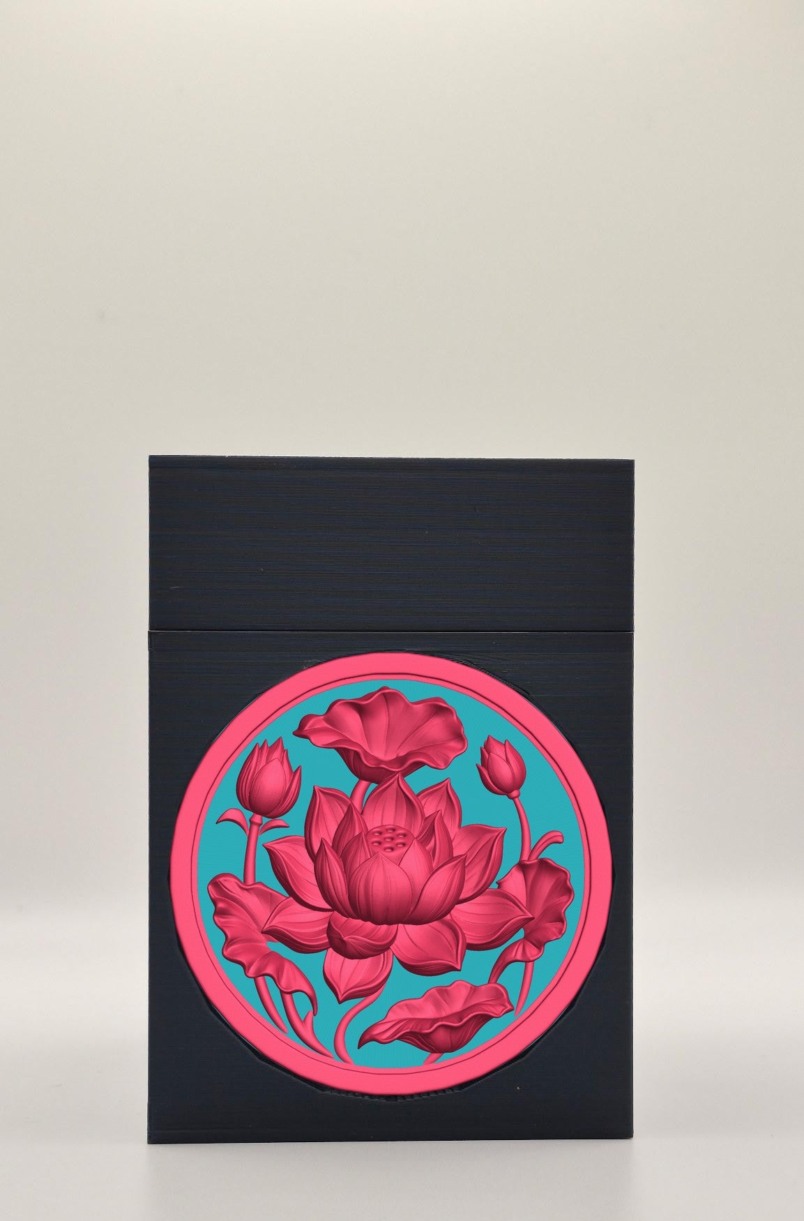 Lotus Card Box — Black