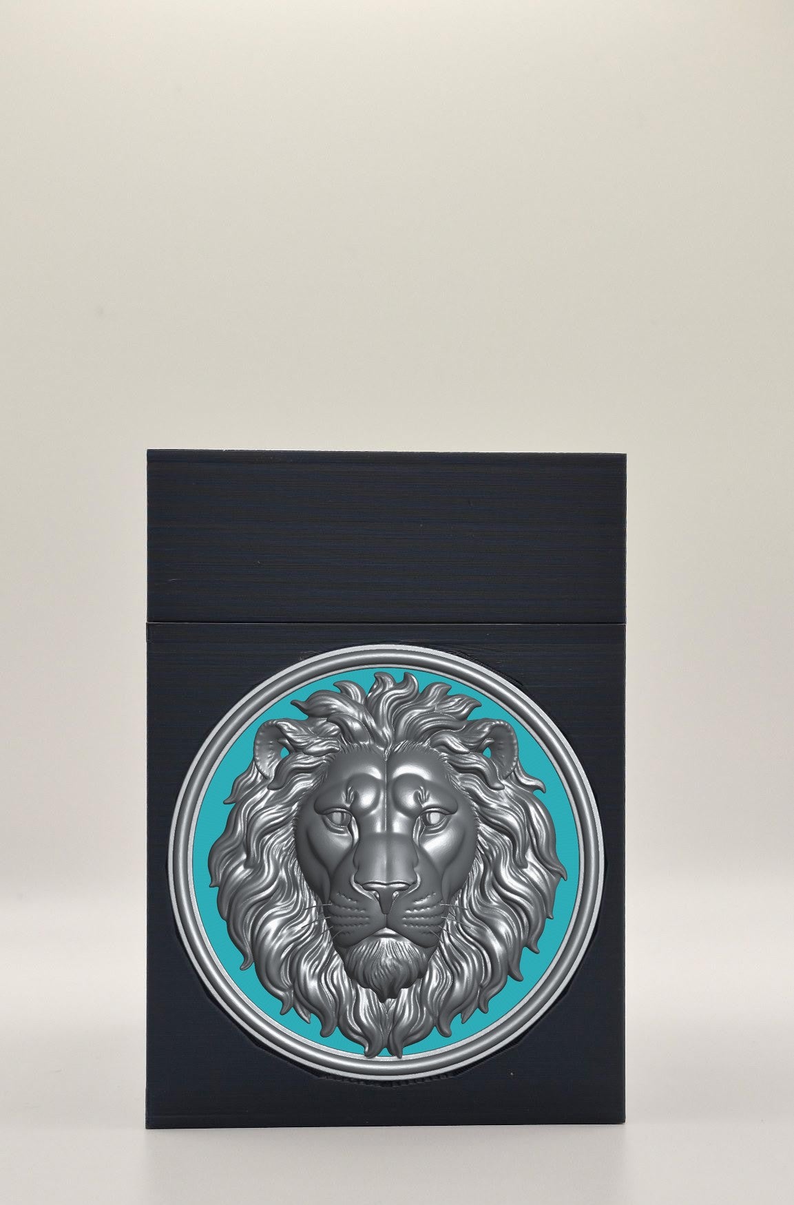 Lion Card Box — Black