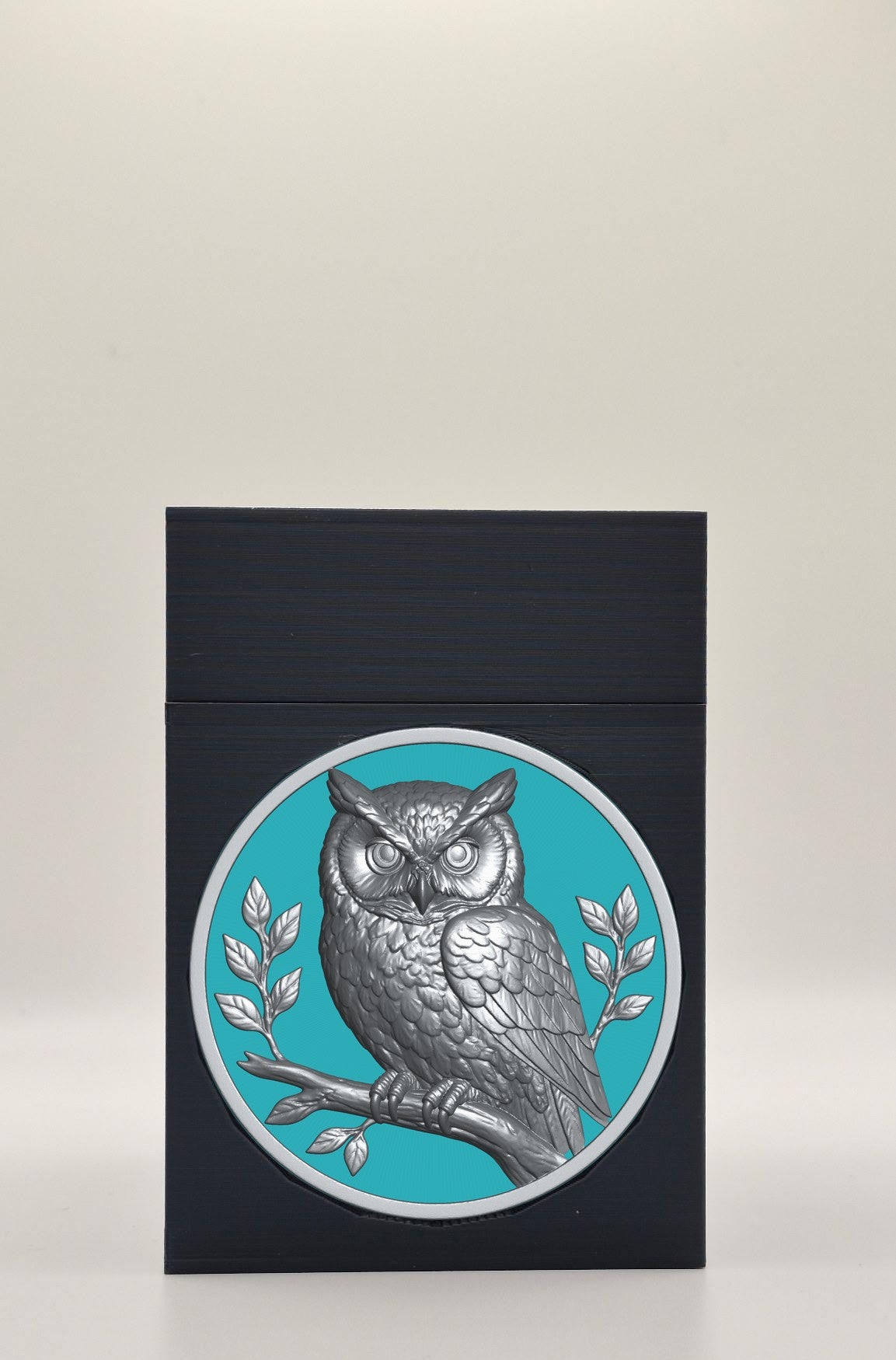 Owl Card Box — Black