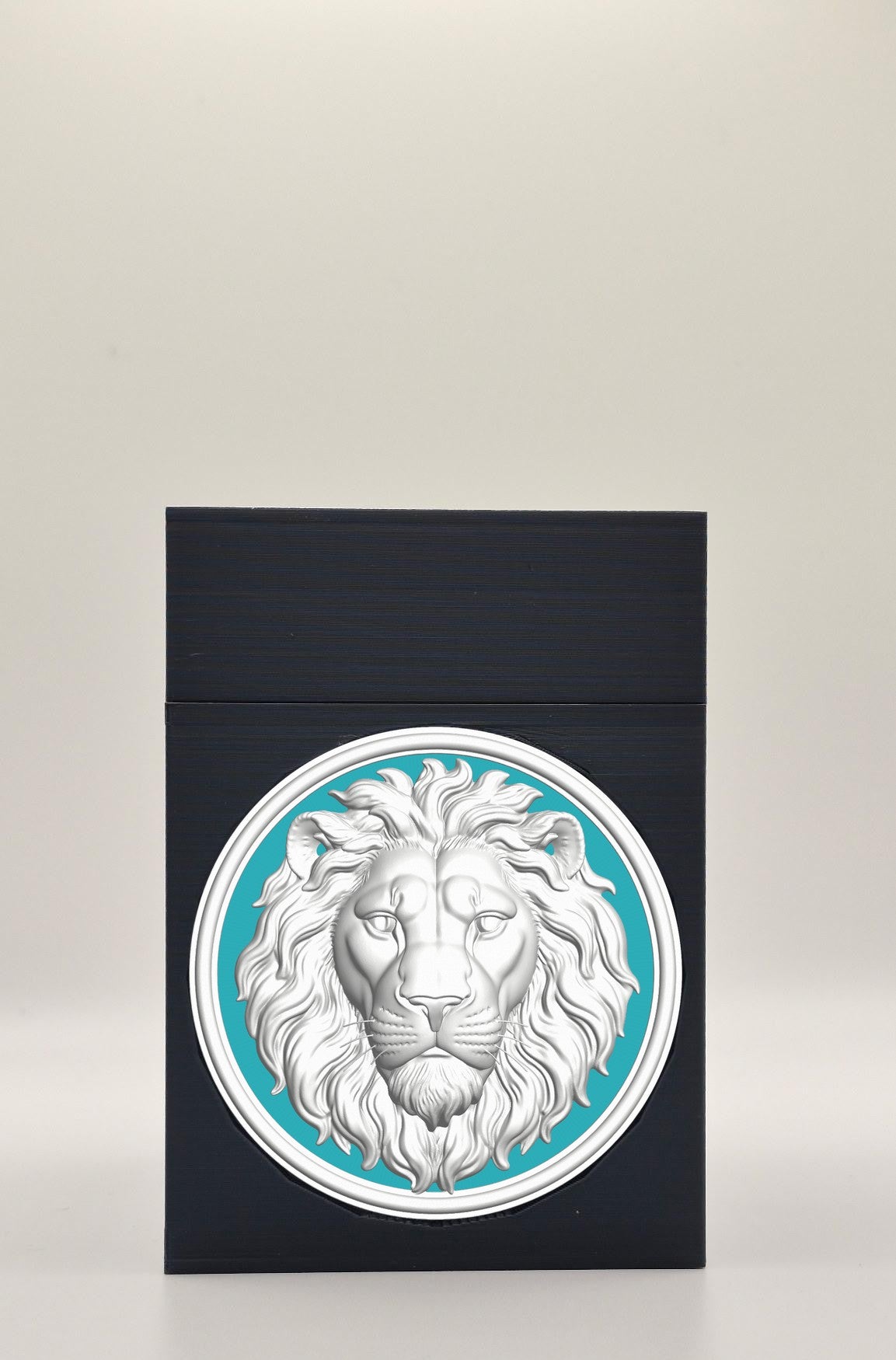 Lion Card Box — Black