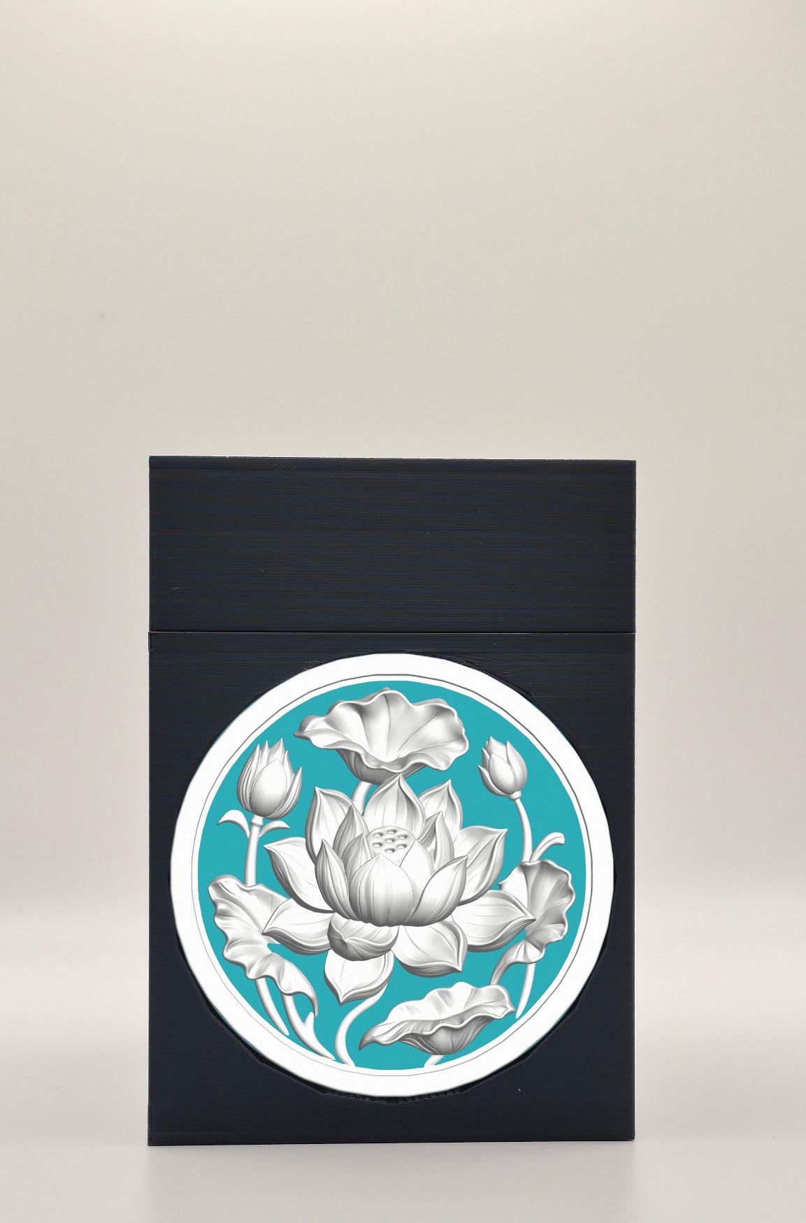 Lotus Card Box — Black