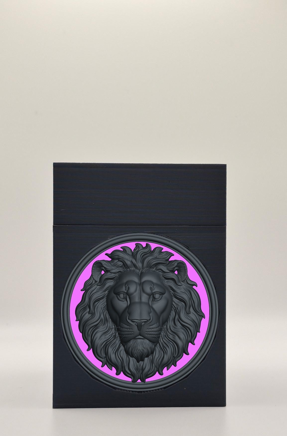Lion Card Box — Black