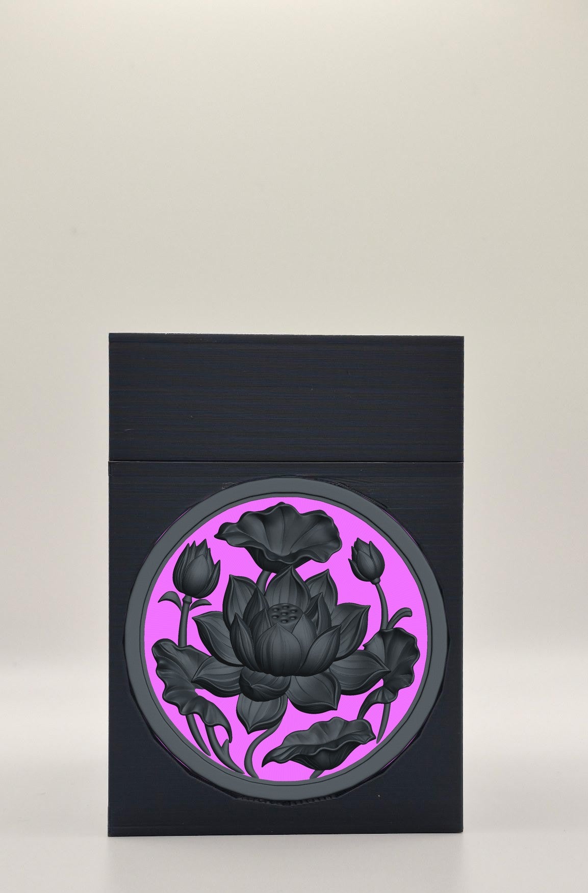 Lotus Card Box — Black
