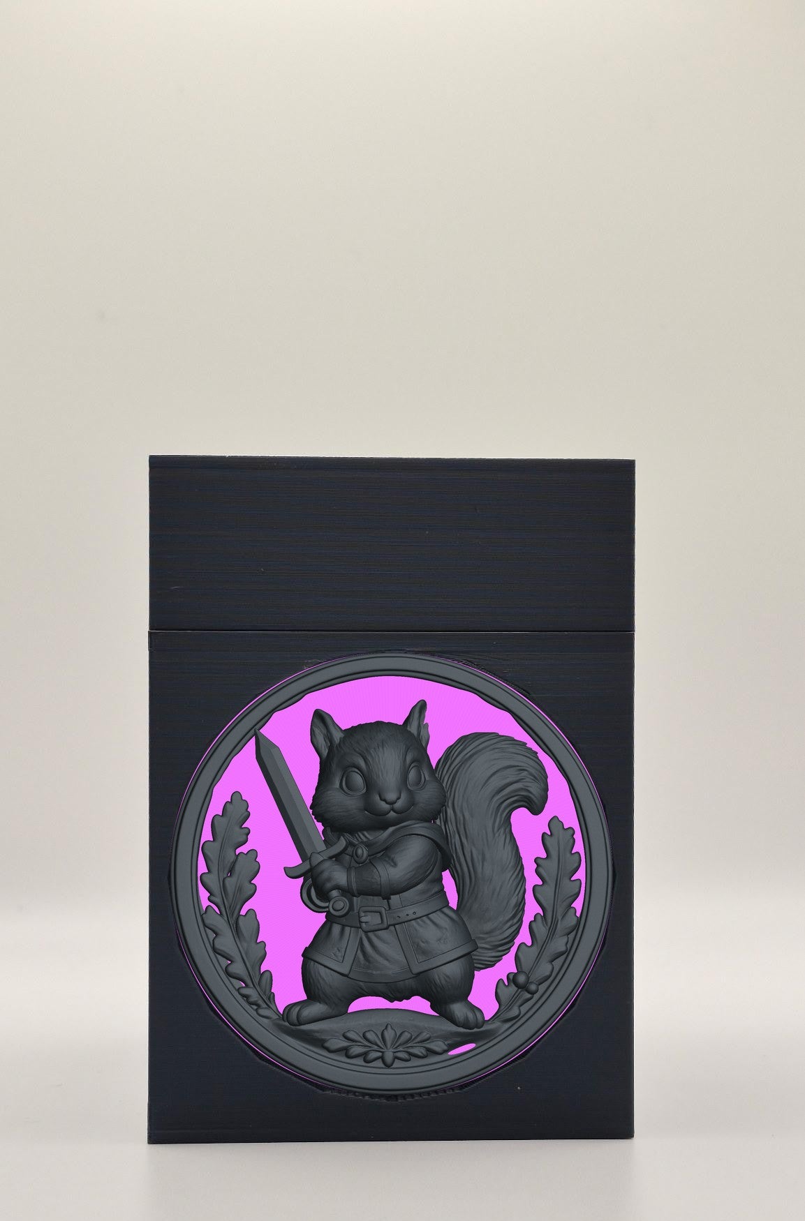 Squirrel Card Box — Black