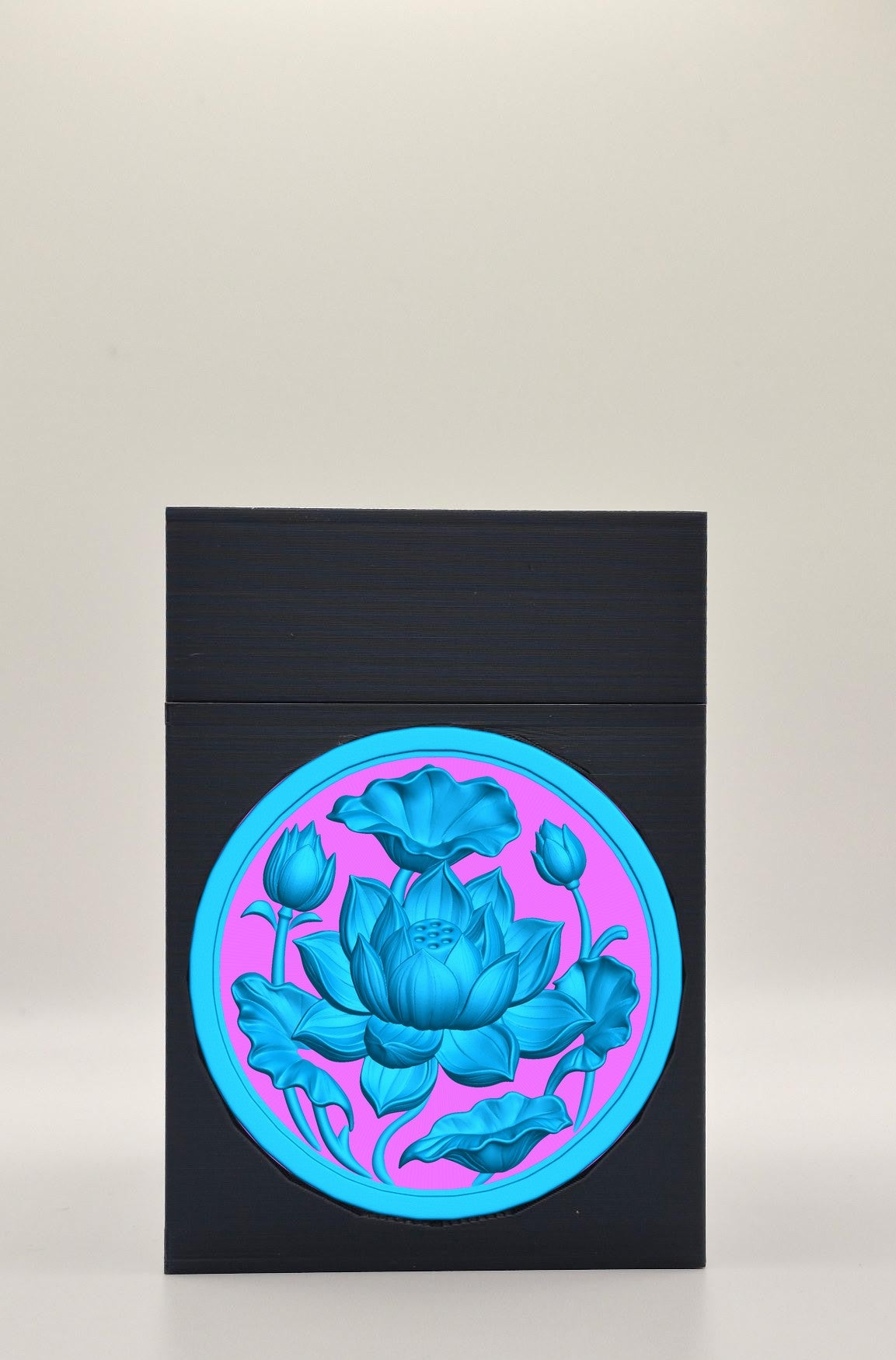 Lotus Card Box — Black