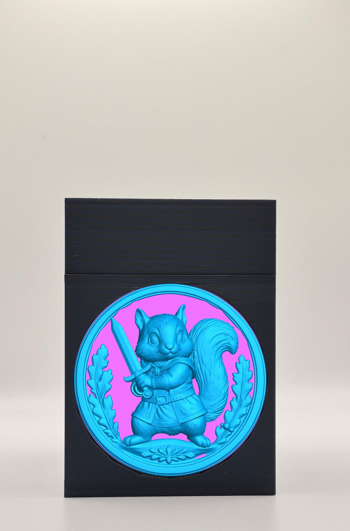 Squirrel Card Box — Black