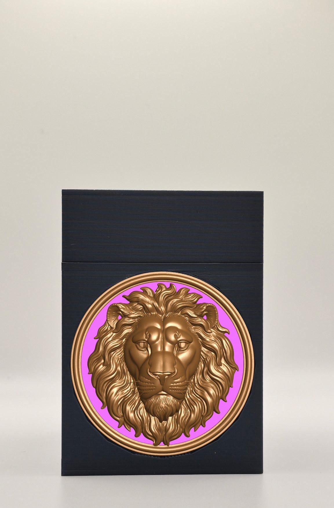Lion Card Box — Black