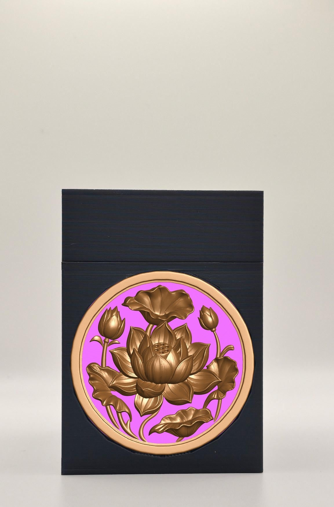Lotus Card Box — Black