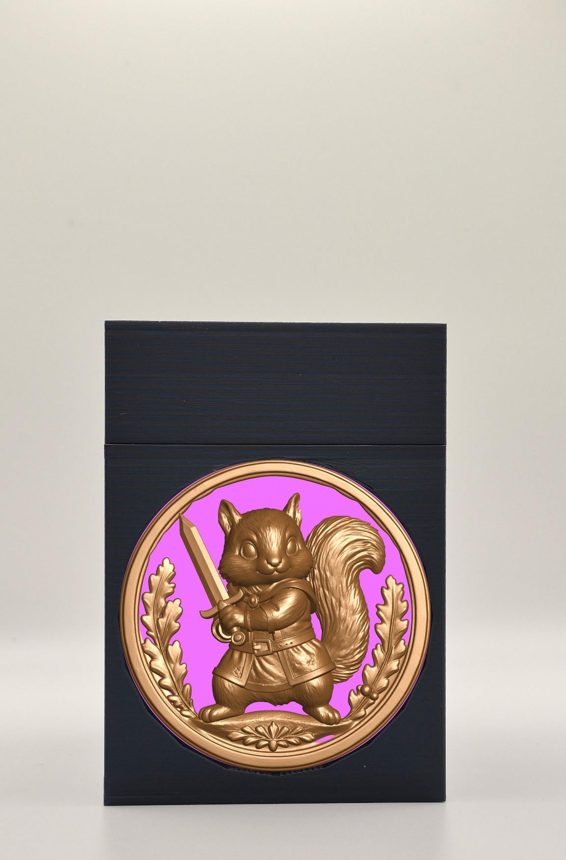 Squirrel Card Box — Black