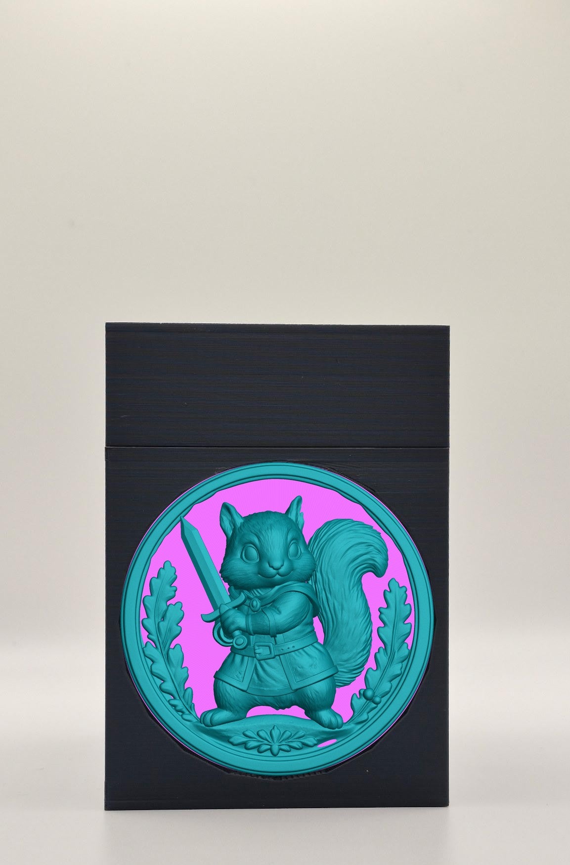 Squirrel Card Box — Black