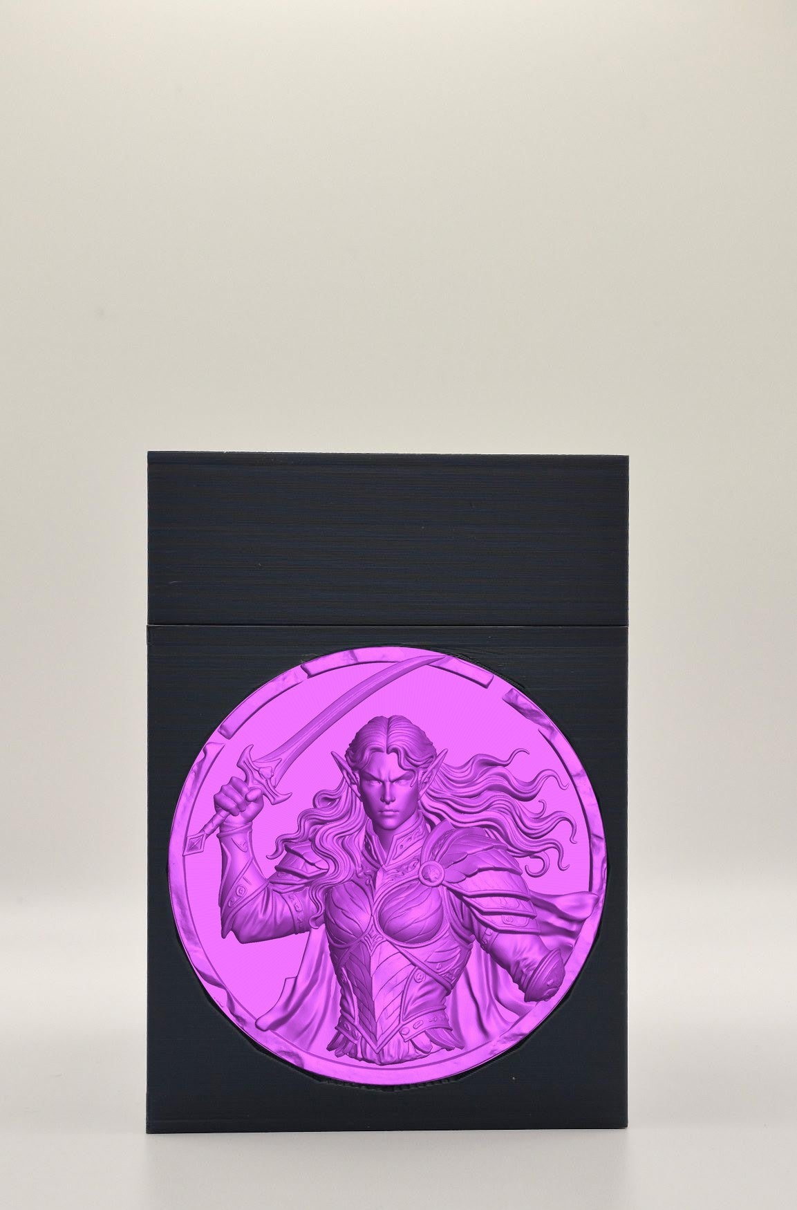 Elvish Warrior Card Box — Black