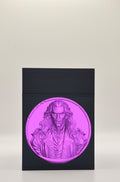 Gothic Vampire Card Box - Black Plain box with Purple background and Purple medallion