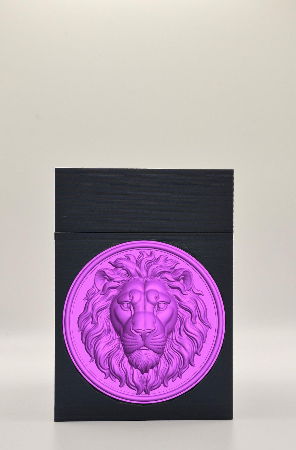 Lion Card Box — Black