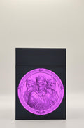 Zombie King Card Box - Black Plain box with Purple background and Purple medallion