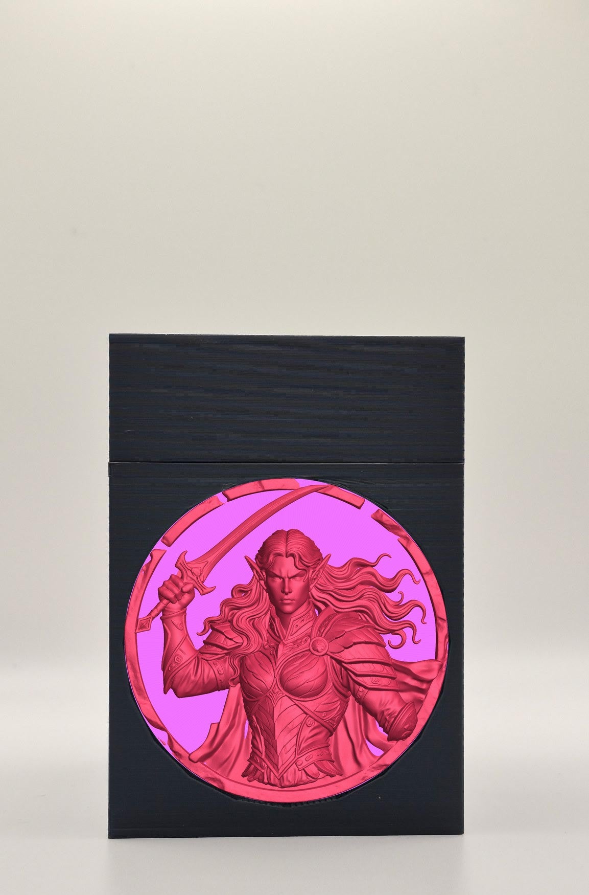 Elvish Warrior Card Box — Black