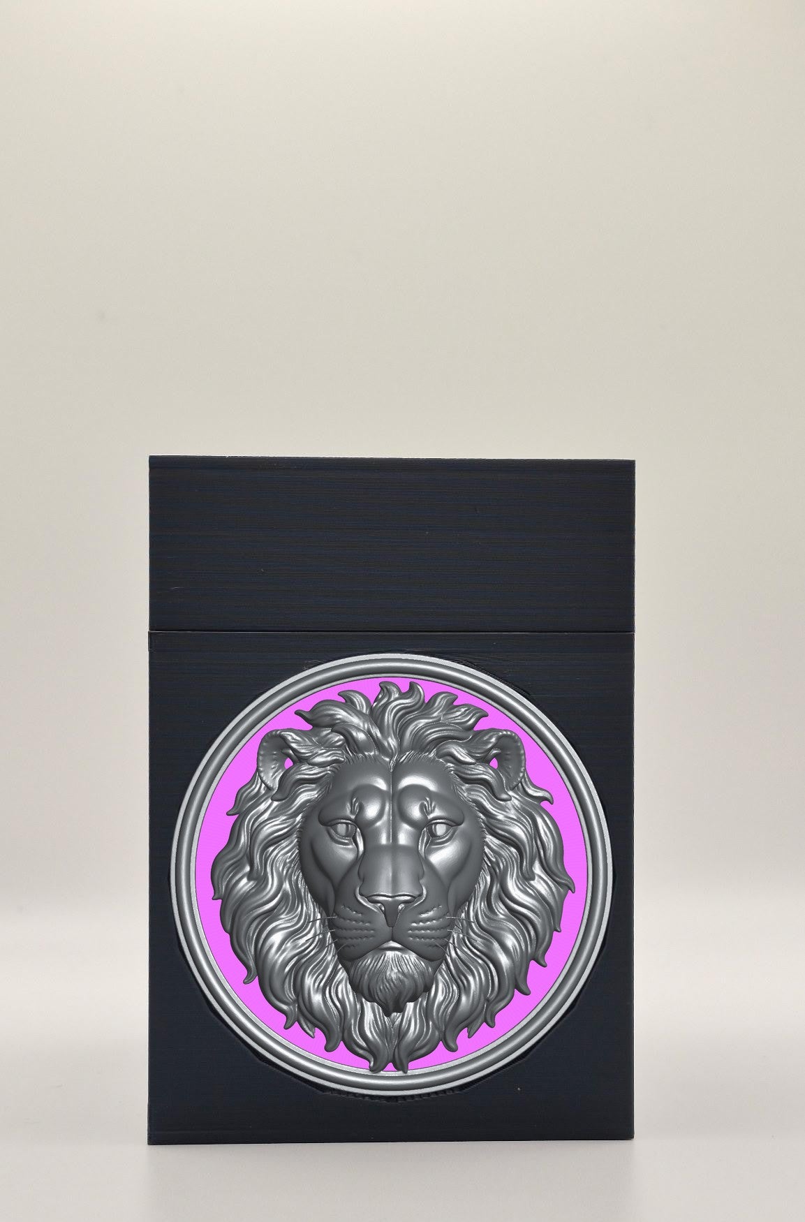Lion Card Box — Black