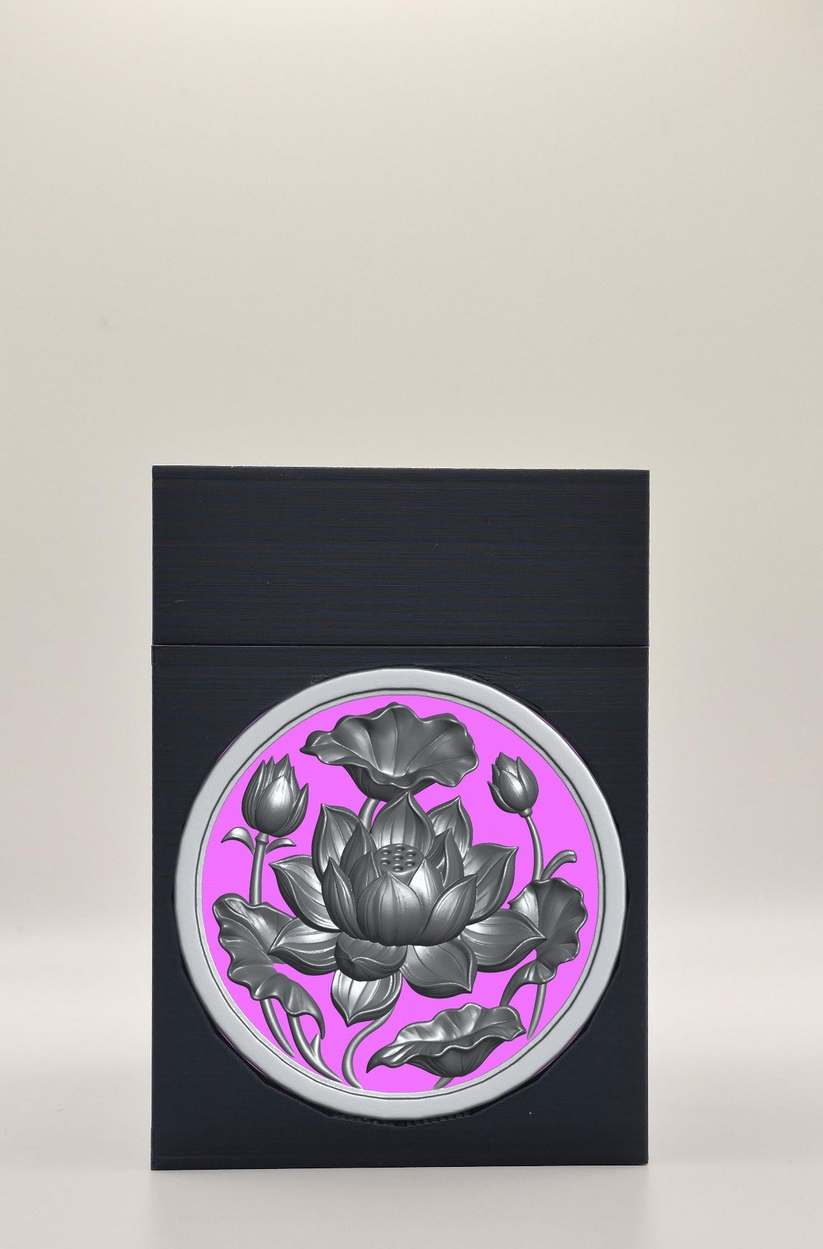 Lotus Card Box — Black