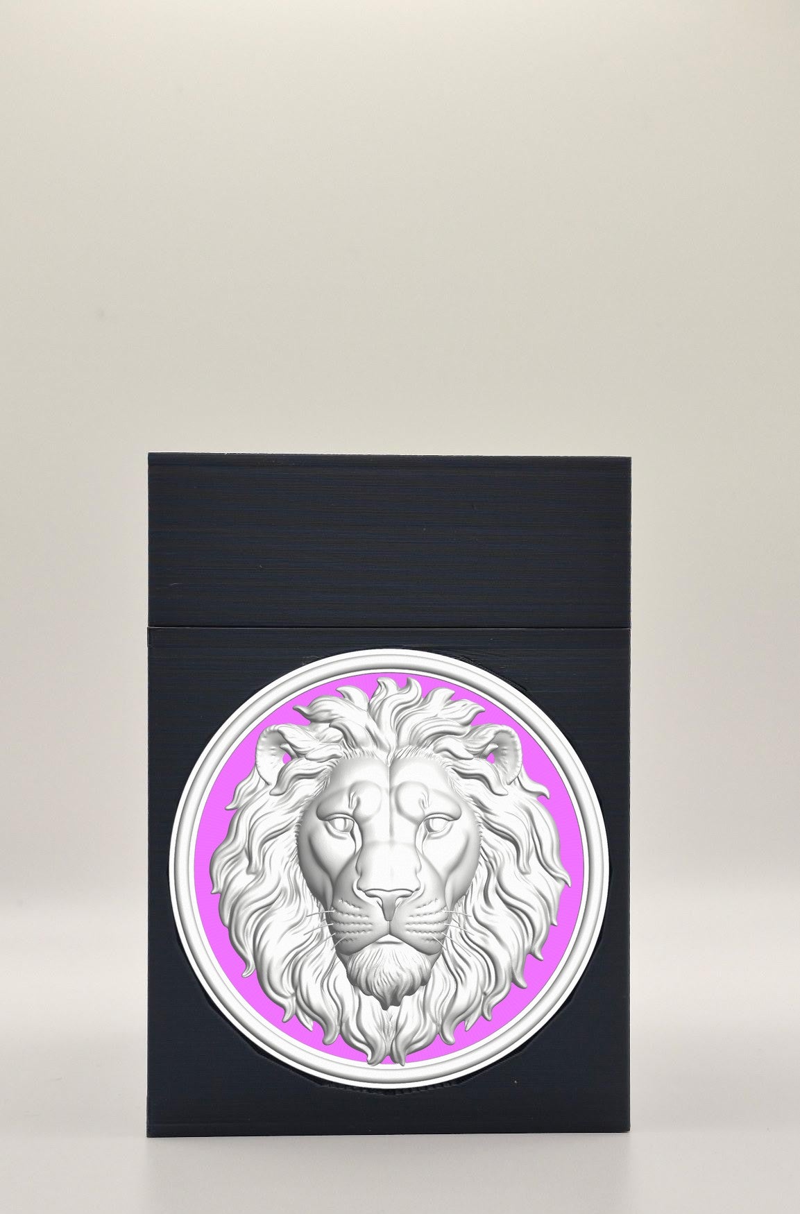 Lion Card Box — Black
