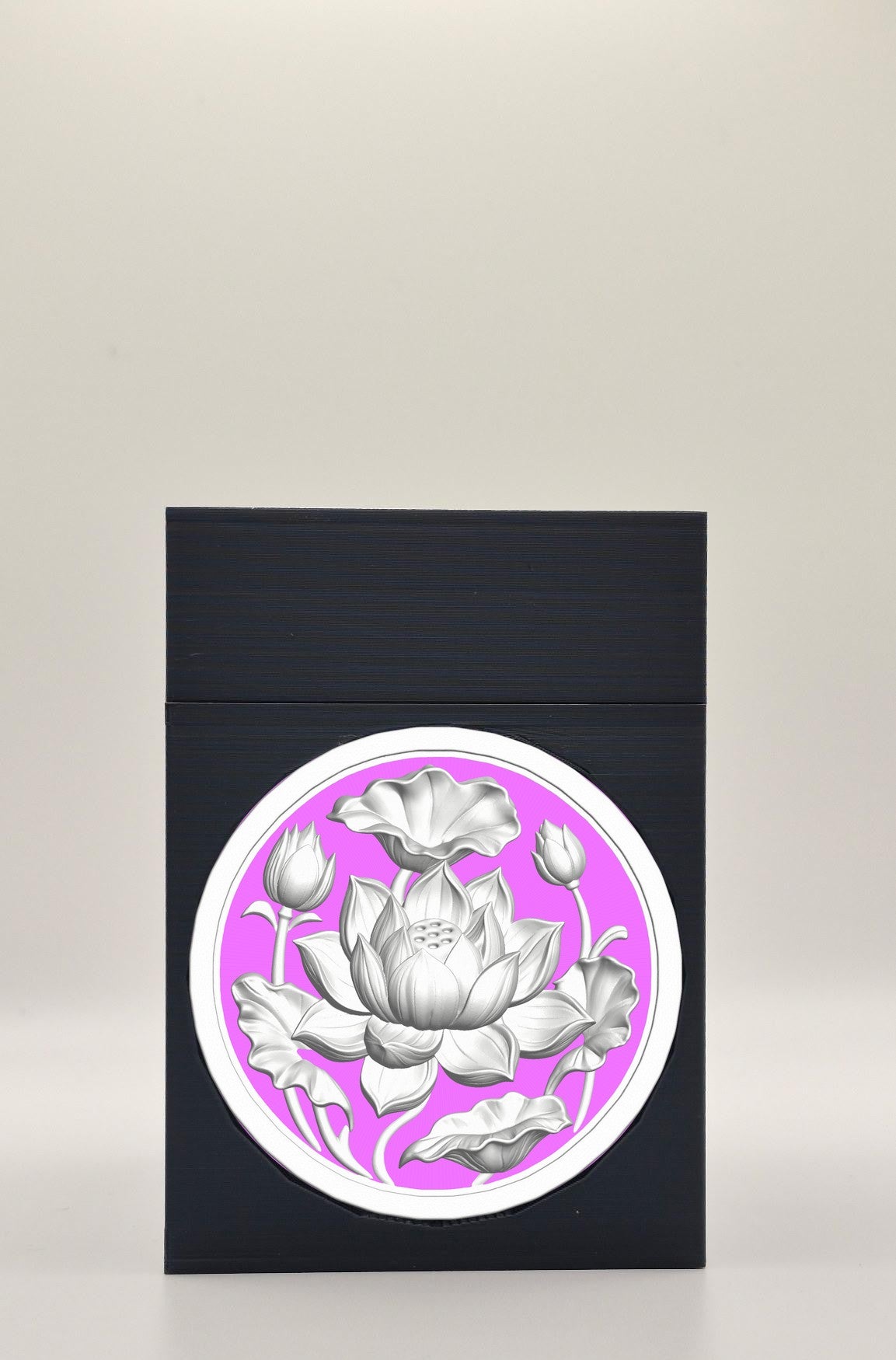 Lotus Card Box — Black