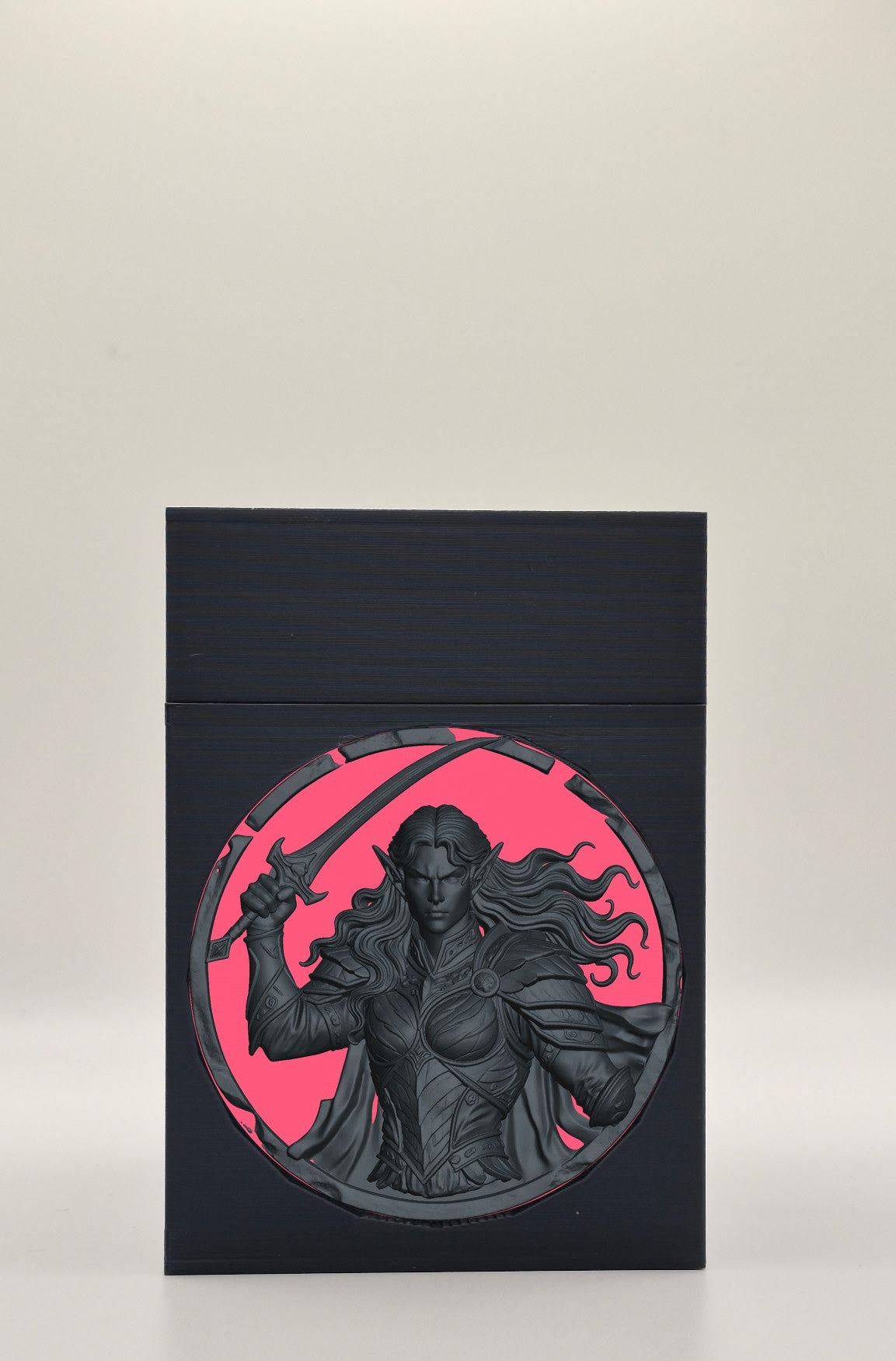 Elvish Warrior Card Box — Black