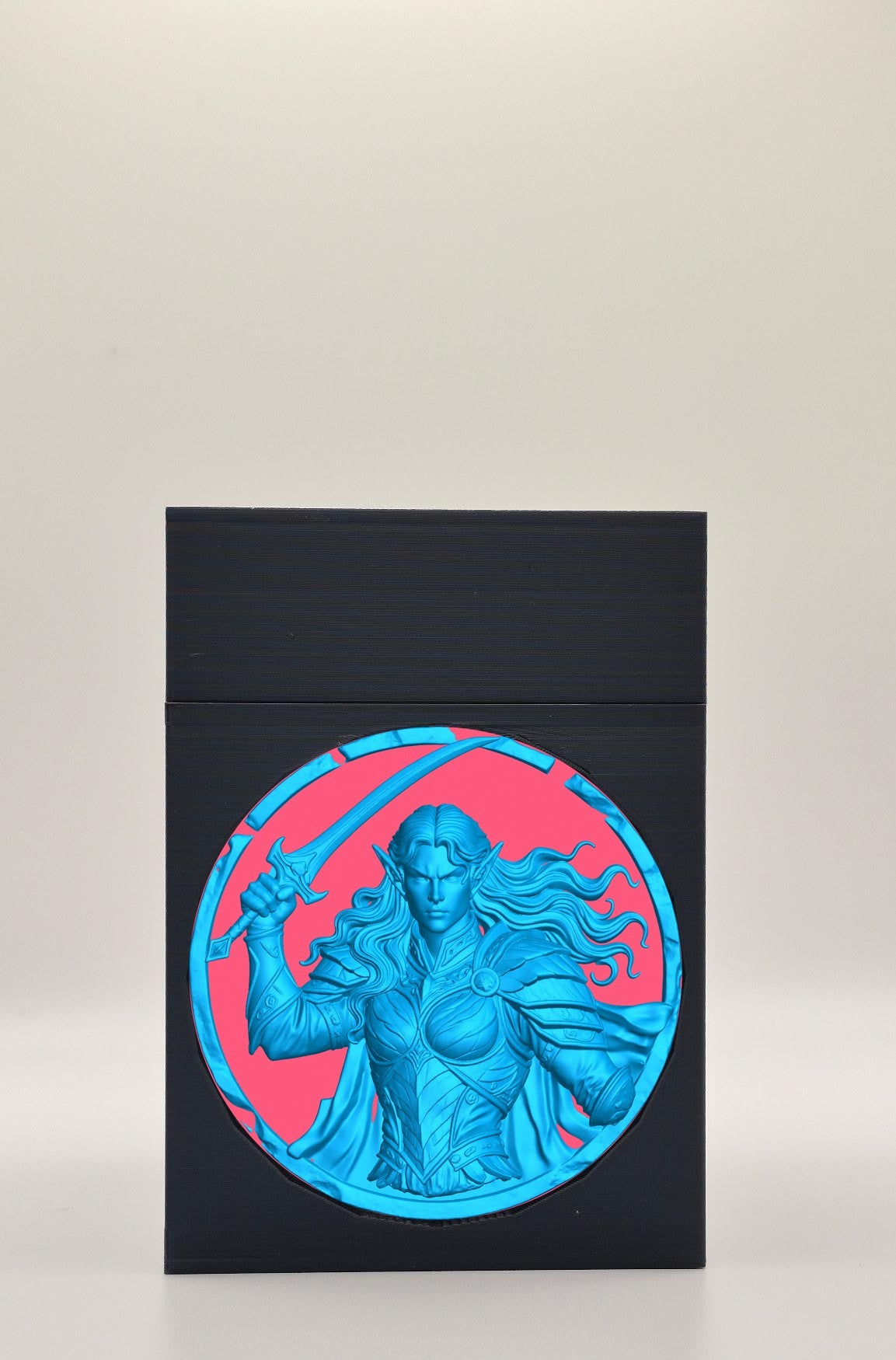 Elvish Warrior Card Box — Black