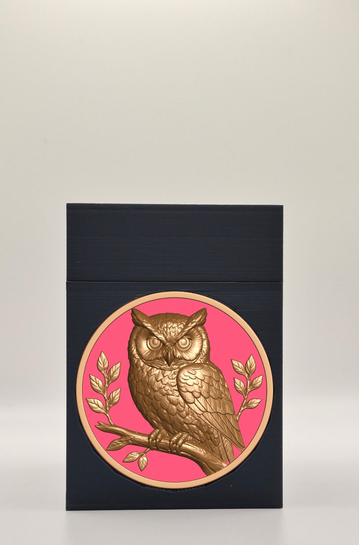Owl Card Box — Black