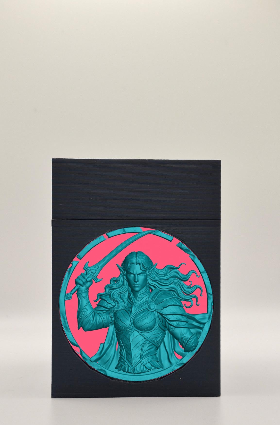 Elvish Warrior Card Box — Black