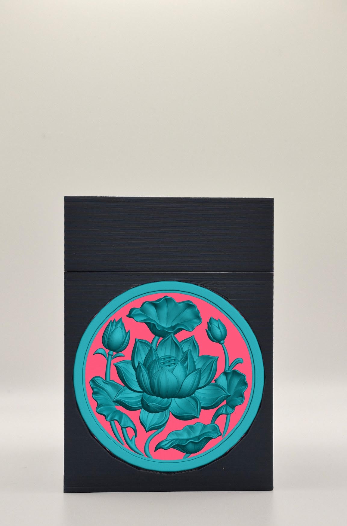Lotus Card Box — Black