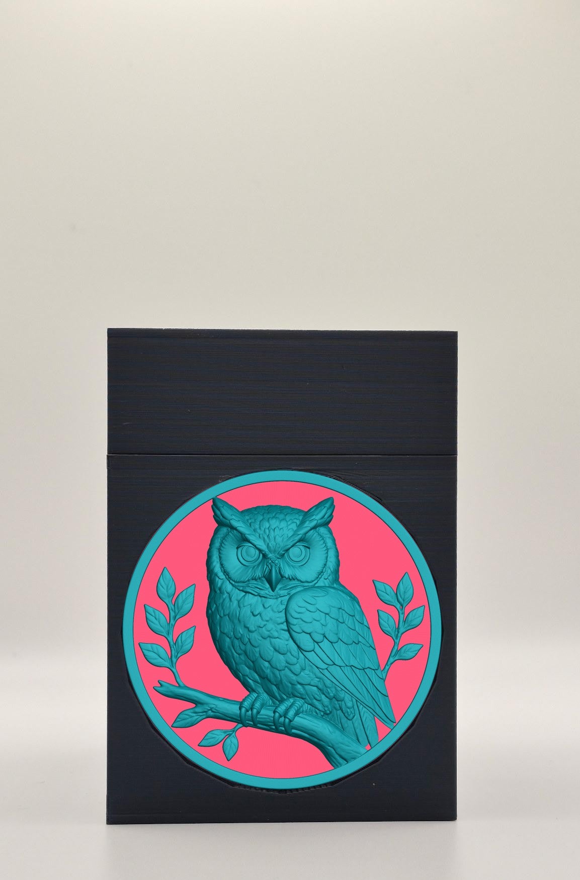 Owl Card Box — Black