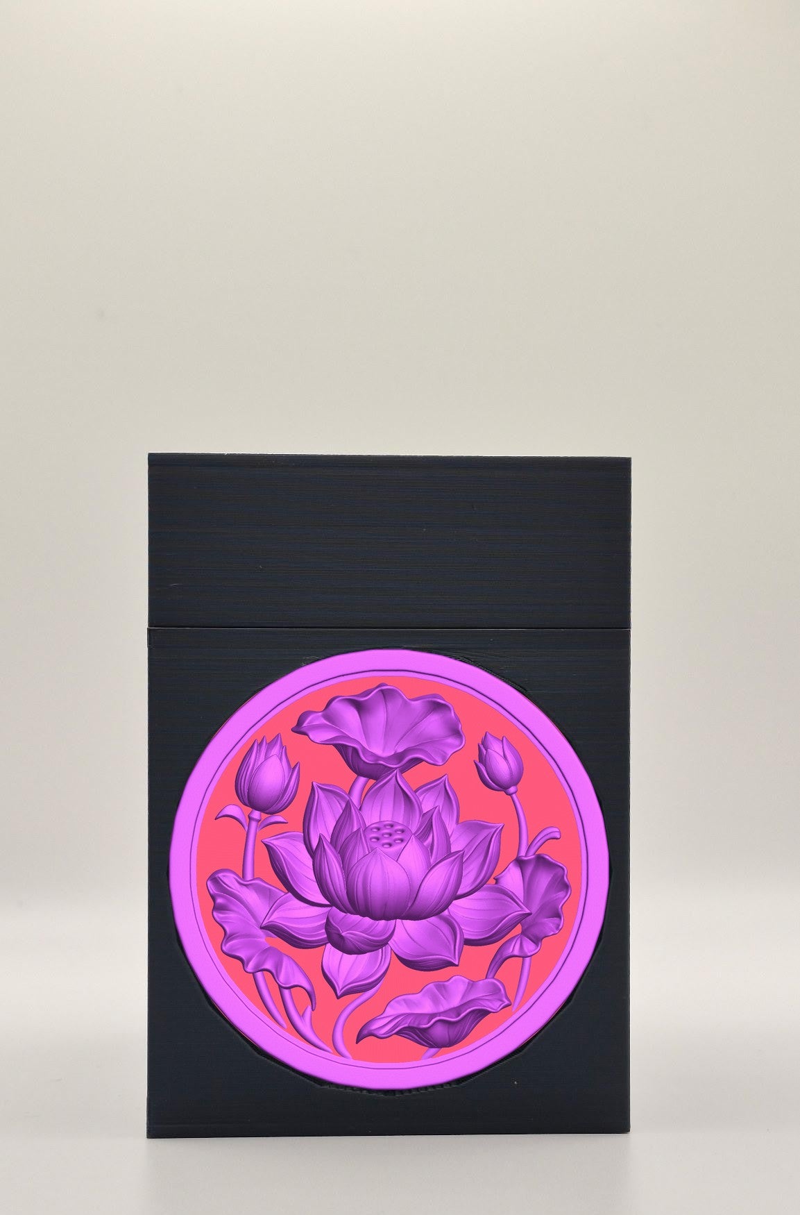 Lotus Card Box — Black