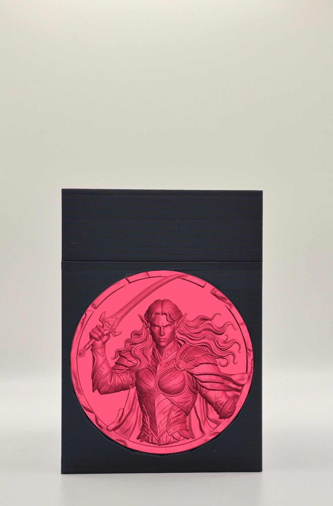 Elvish Warrior Card Box — Black
